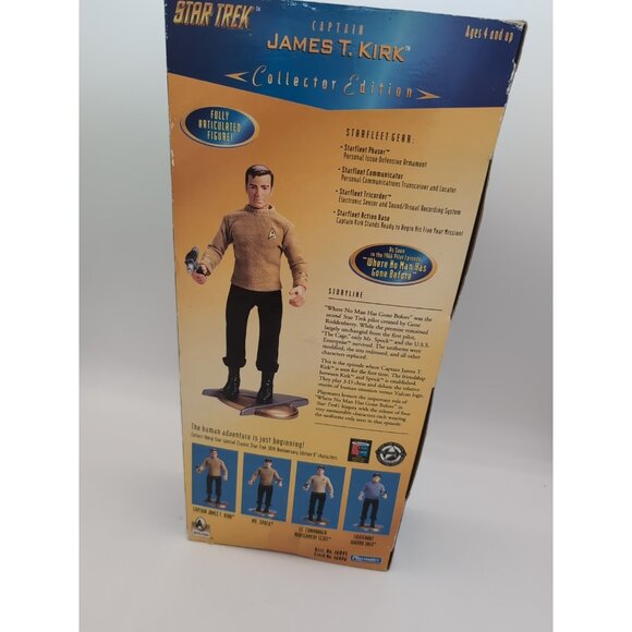 Playmates 1996 Star Trek Collector Edition Captain Kirk Pilot 9" Figure New - Picture 2 of 2